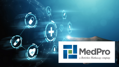 photo of a medpro sign depicting news and tech